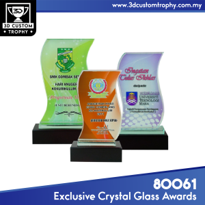 80061 Exclusive Crystal Glass Awards